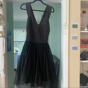 Maurice’s Black Sleeveless Dress with Tulle Skirt